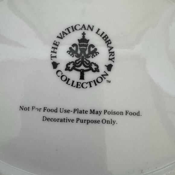 The Vatican Library Collection The Last Supper Oval Plate Religious Collectible - Picture 5 of 11